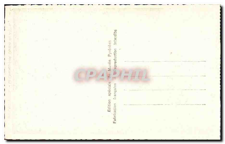 Lourdes - Le Chateau Fort - Donjon du XIV siecle - CPA  — Verso