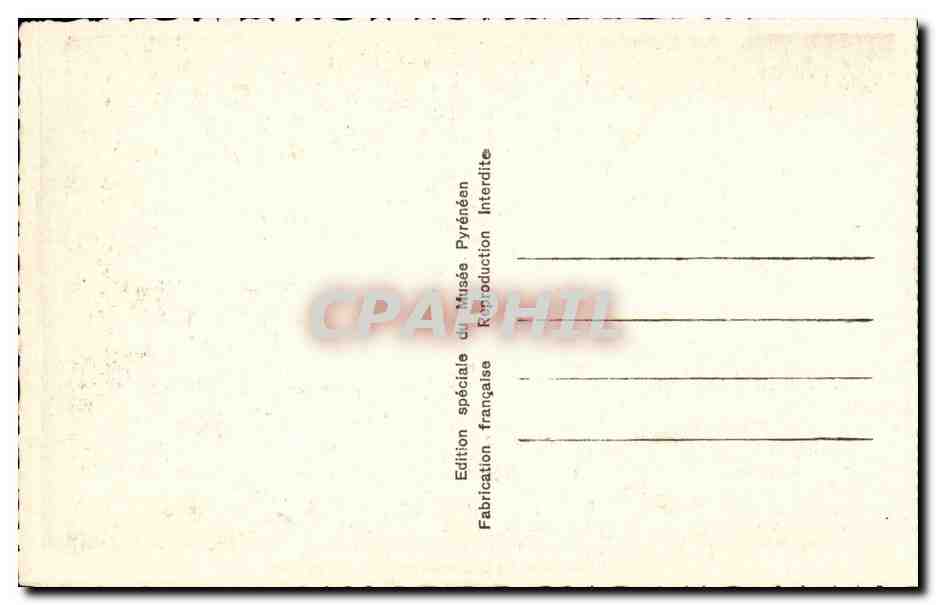Lourdes - Le Chateau Fort - Vue d'Ensemble - CPA  — Verso