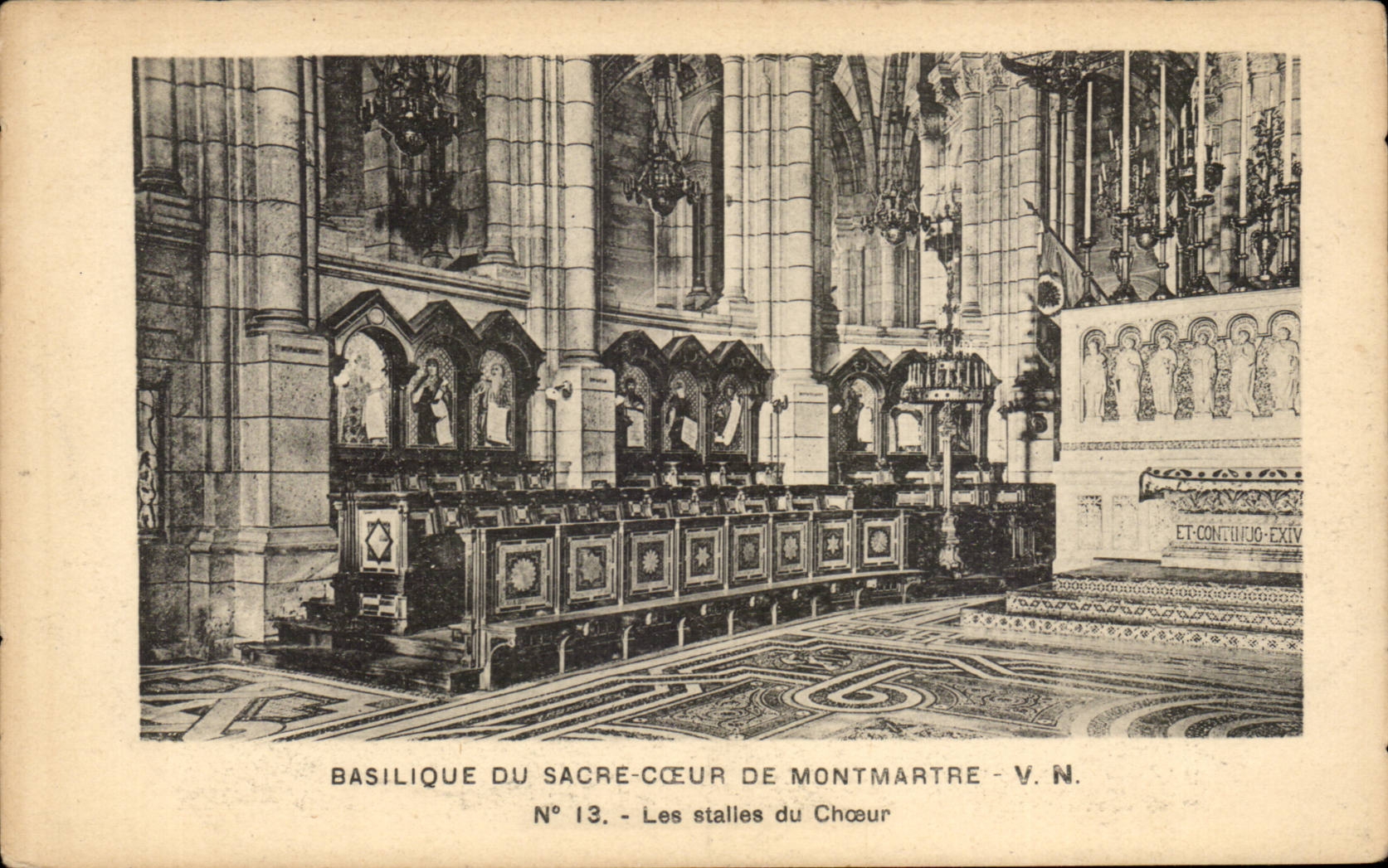 Paris - 18 - Basilique du Sacre Coeur de Montmartre - Les Stalles du Coeur - CPA 
