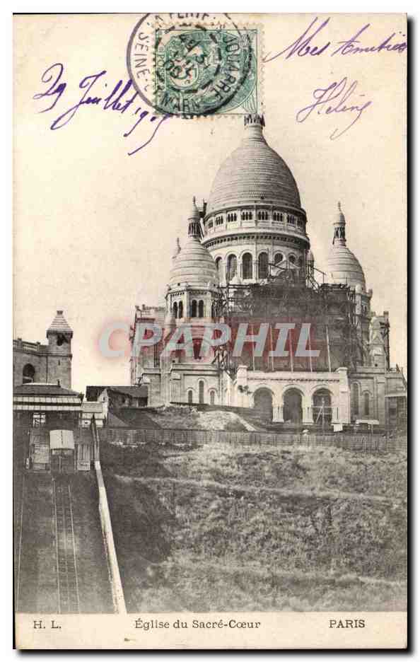 Paris - 18 - Basilique du Sacre Coeur de Montmartre - CPA 