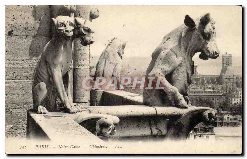 Paris - 4 - Notre Dame - Chimeres - CPA 