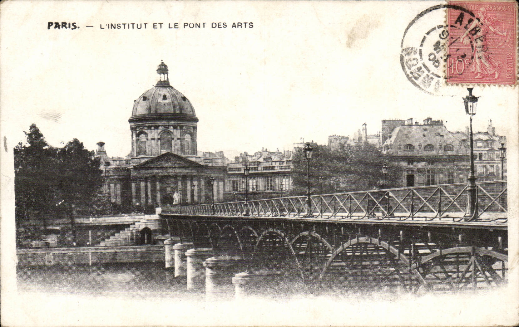 Paris - 6 - L'Institut et Pont des Arts - CPA 