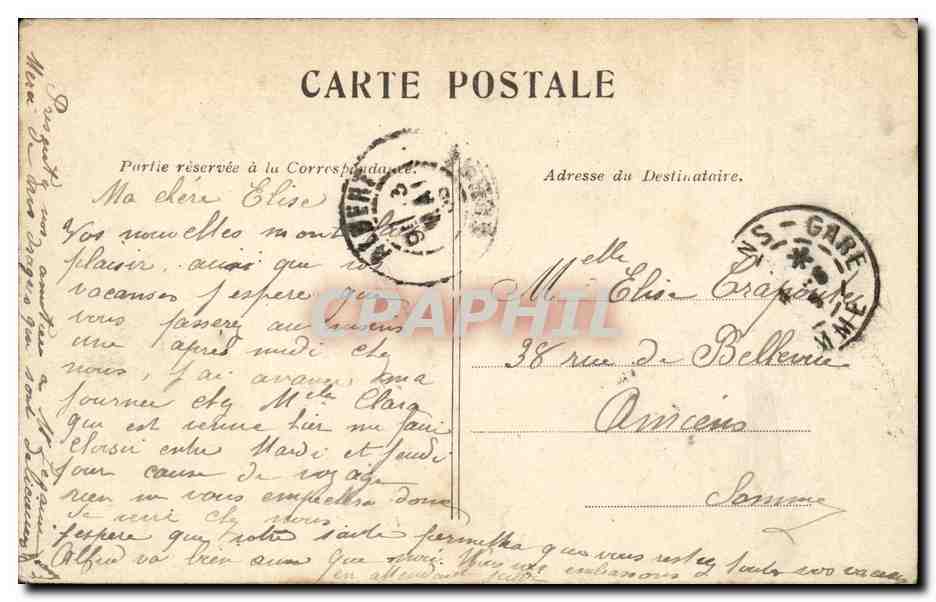 Paris - 6 - L'Institut et Pont des Arts - CPA  — Rückseite