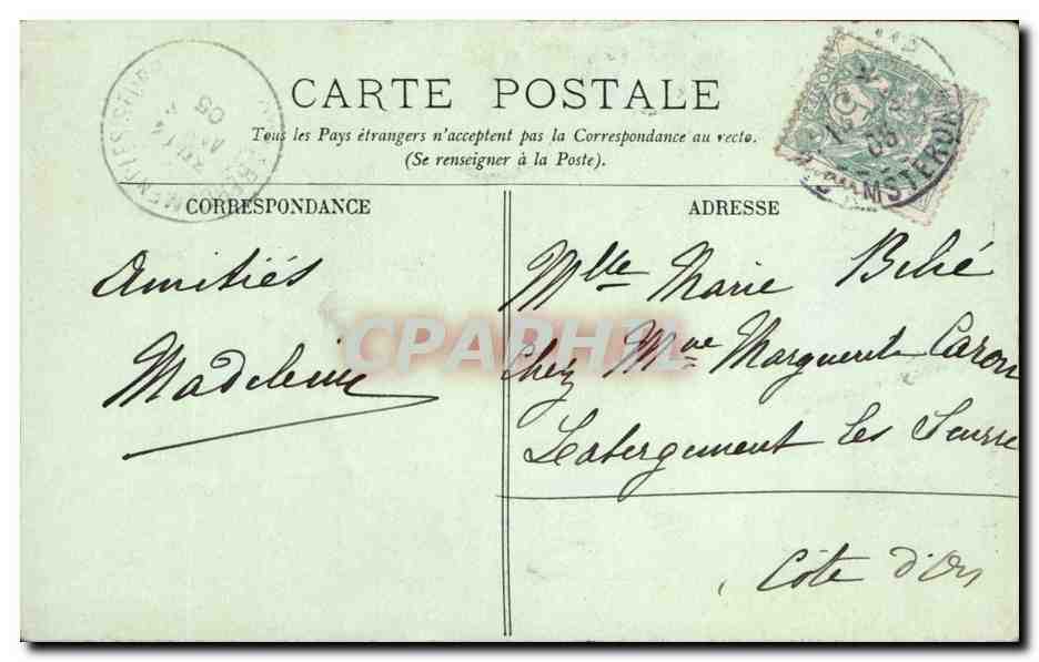Paris - 4 - Chimere - CPA  — Rückseite