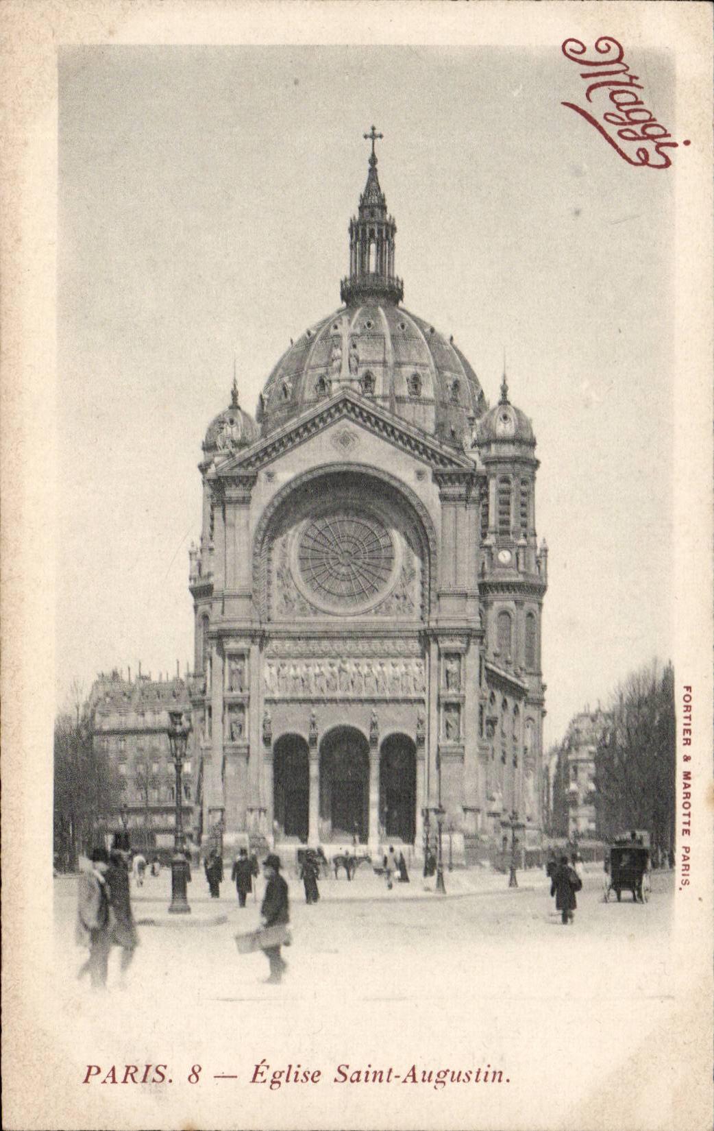 Paris - 8 - Eglise St Augustin - CPA 