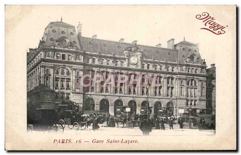 Paris - 8 - Gare Saint Lazare - CPA 
