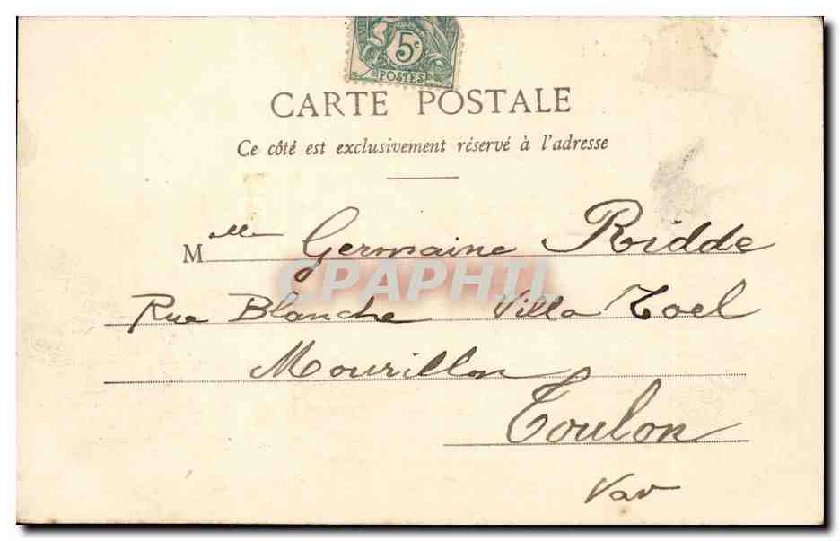 Paris - La Chambre des Deputes - CPA  — Verso