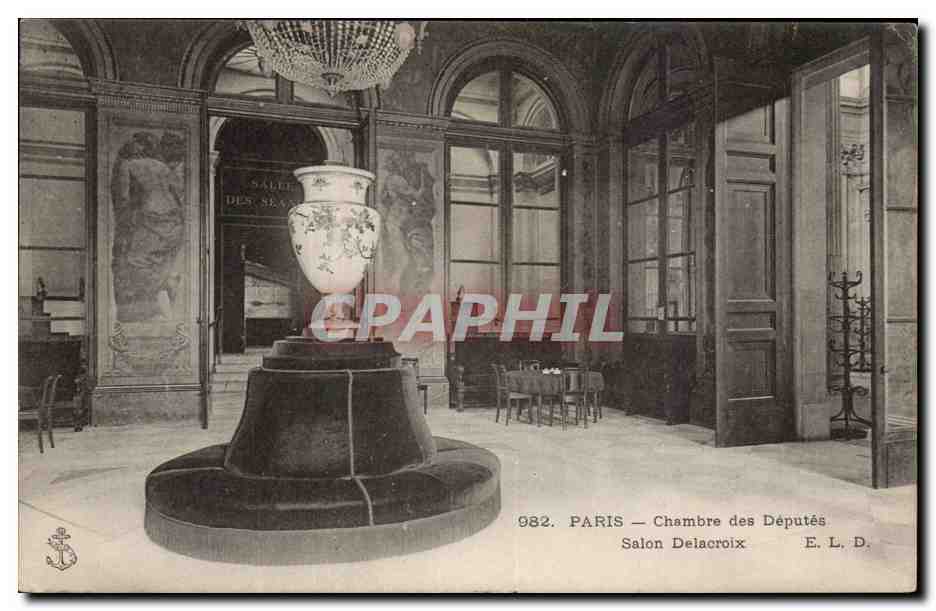 Paris - 1 - Chambre des Deputes - Salon Delacroix - CPA 