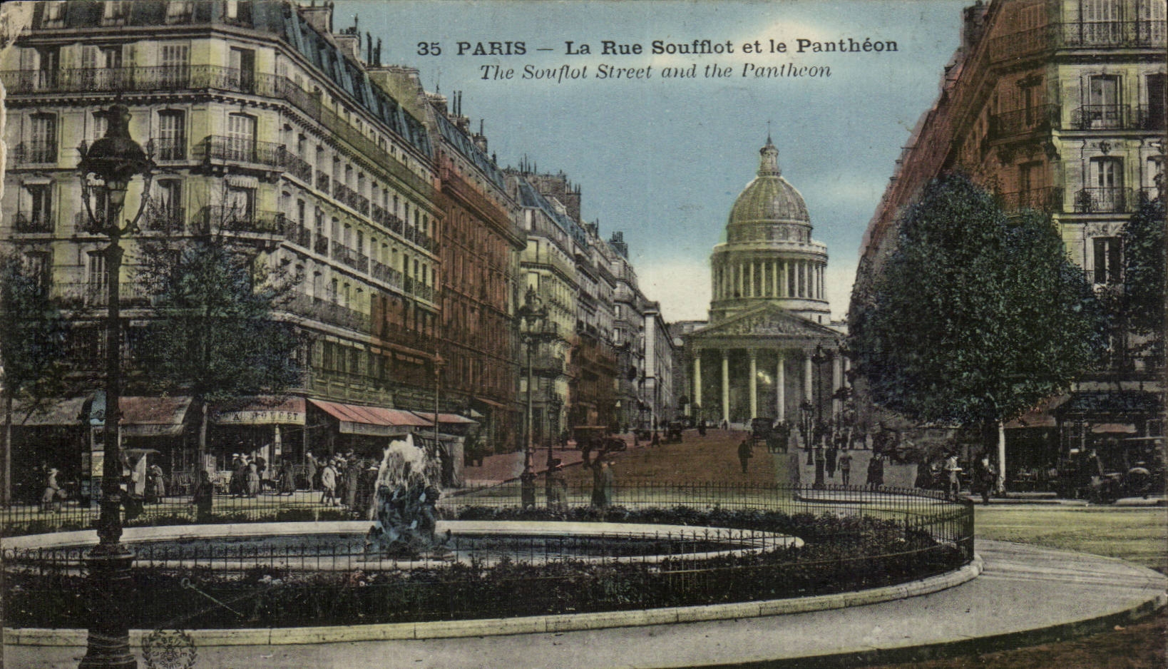 Paris - 5 - La Rue Soufflot et le Pantheon - CPA 
