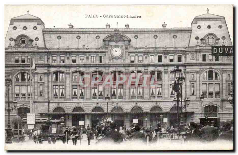 Paris - 8 - Gare Saint Lazare - CPA 