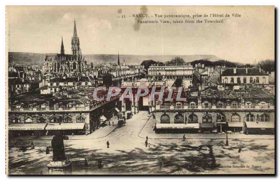 Nancy CPA Vue panoramique prise de l'hotel de ville