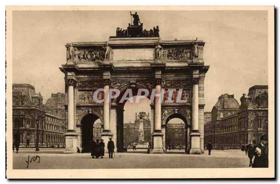 Paris CPA L'arc de triomphe du carrousel