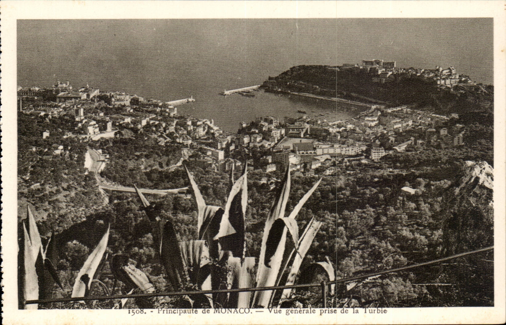 Monaco Monte Carlo CPA Principaute Vue generale prise de la Turbie