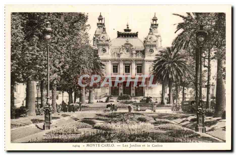 Monaco Monte Carlo CPA Les jardins et le casino