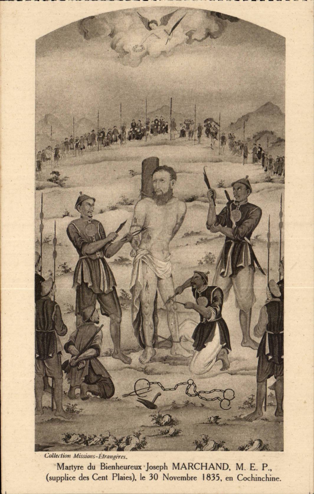 CPA Interogatoire du bienheureux Joseph marchand Cochinchine (Indochine)