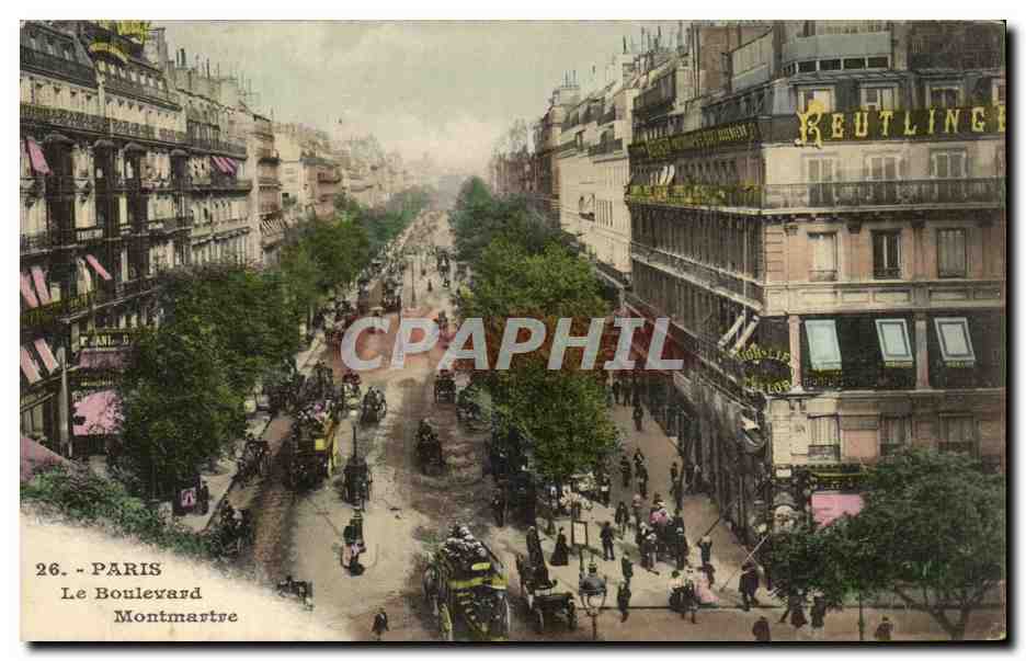 Paris CPA Boulevard Montmartre