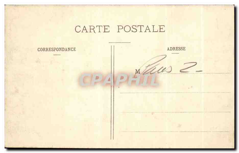 Paris CPA Boulevard Montmartre — Rückseite