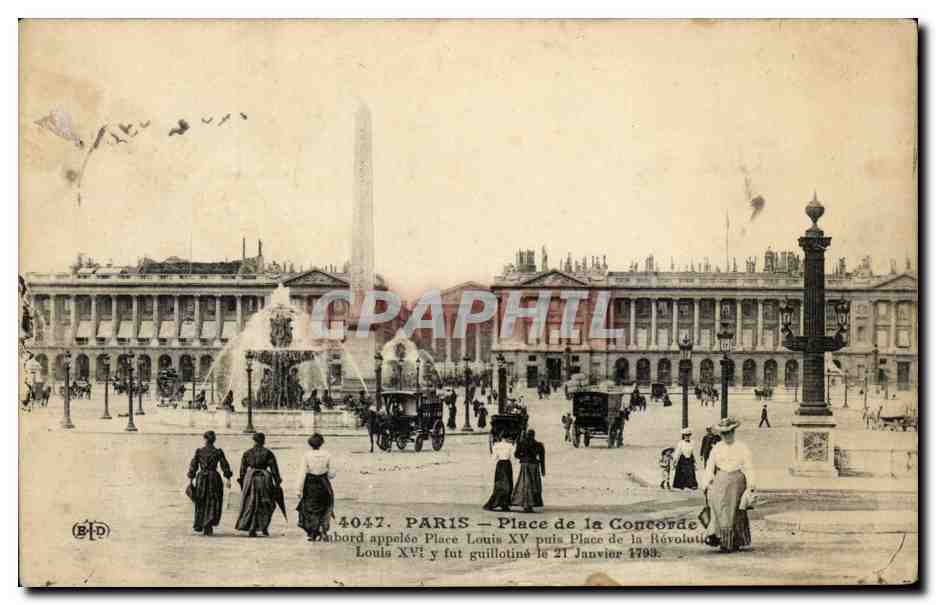 Paris CPA Place de la Concorde