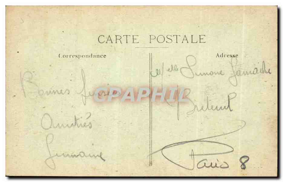 Paris CPA Boulevard Malesherbes  — Verso