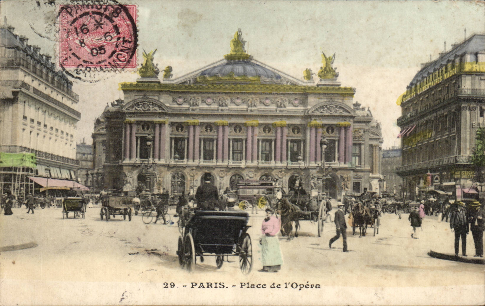 Paris CPA Place de l'opera