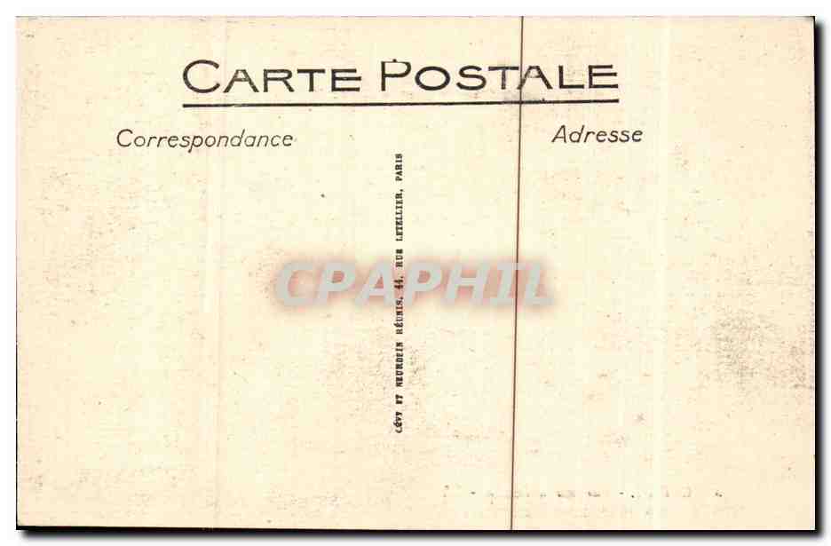 Paris Cluny CPA Vue sur le ajrdin — Rückseite