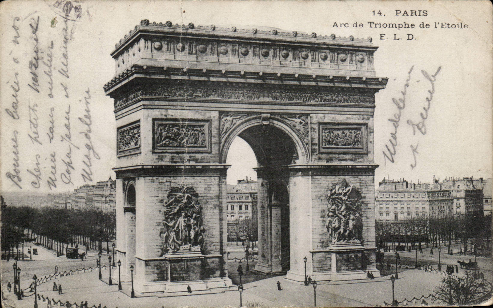 Paris CPA Arc de triomphe de l'Etoile