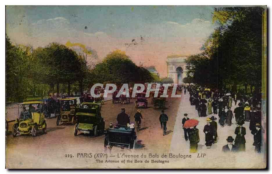 Paris CPA L'avenue du Bois de Boulogne