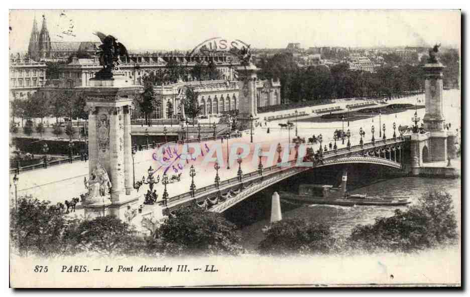 Paris CPA Le pont Alexandre III