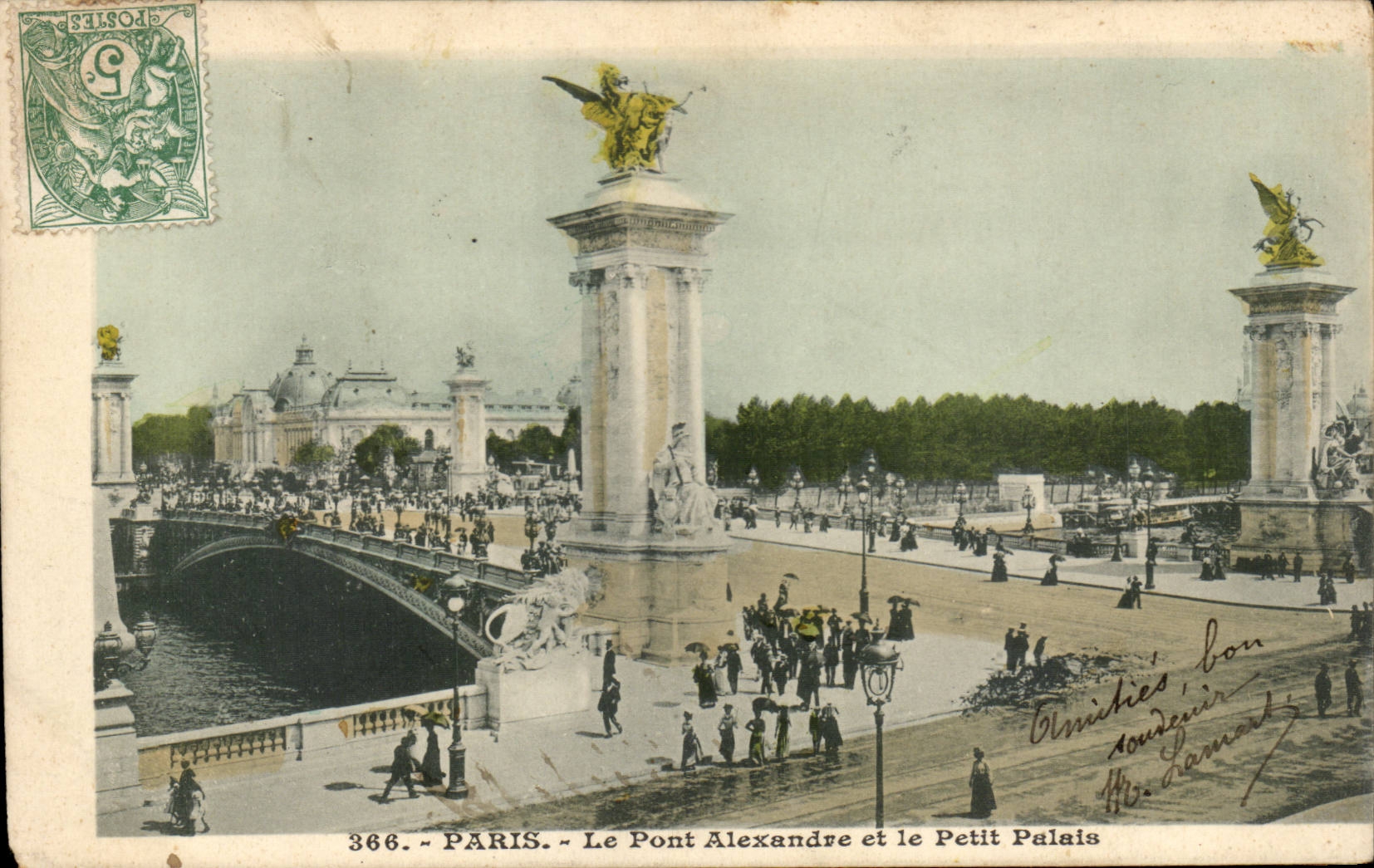 Paris CPA Le pont Alexandre et le petit palais