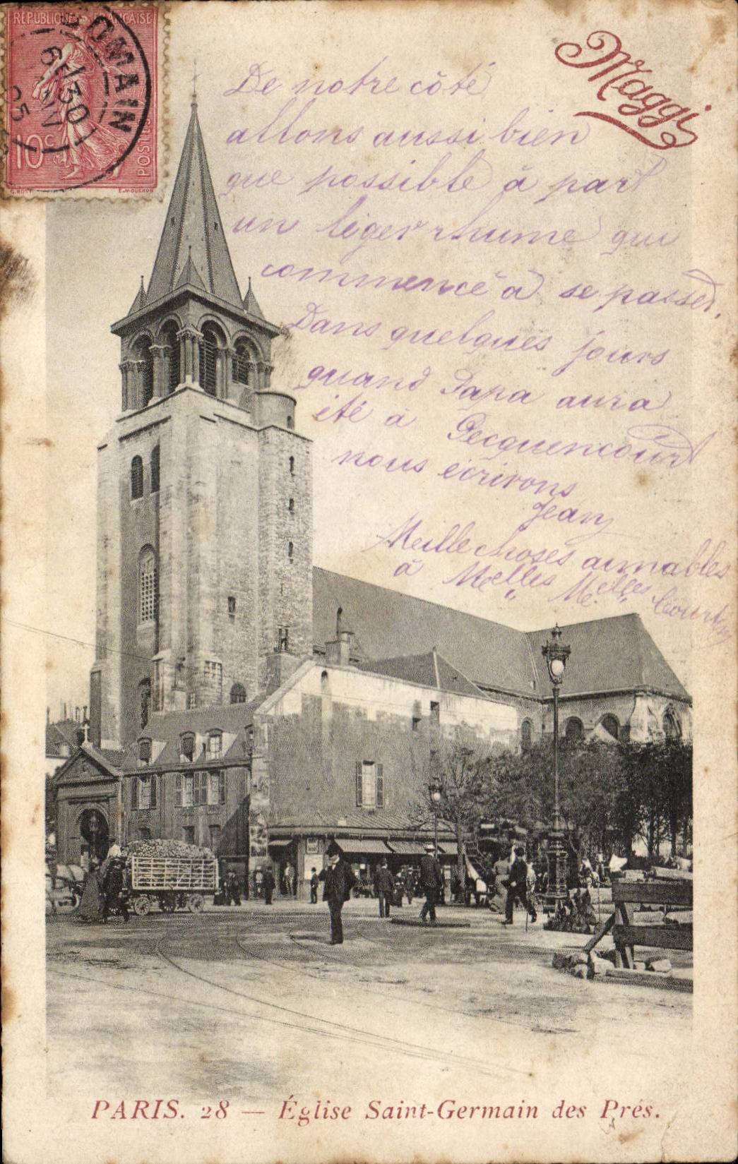 Paris. 28 — Église Saint-Germain des Prés — Éditeur non identifié, n° de série non visible