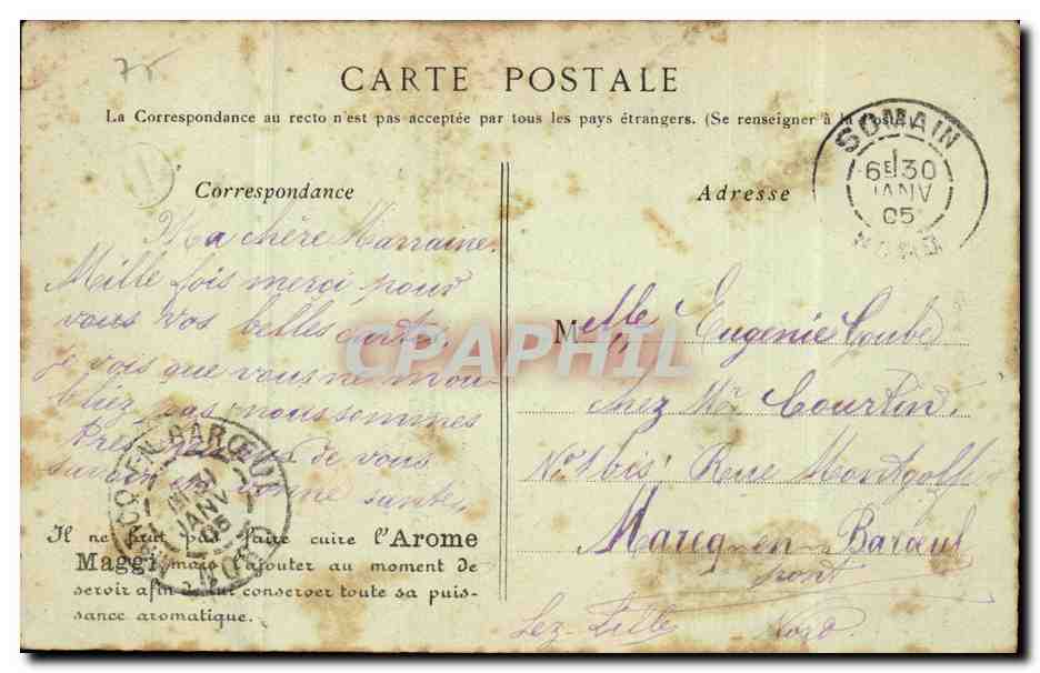 Paris. 28 — Église Saint-Germain des Prés — Éditeur non identifié, n° de série non visible — Verso