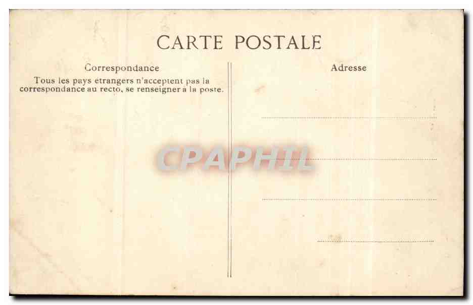 Paris CPA Bourse de commerce — Rückseite