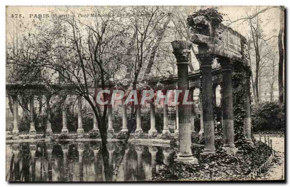 Paris CPA Parc Monceau Les colonnes