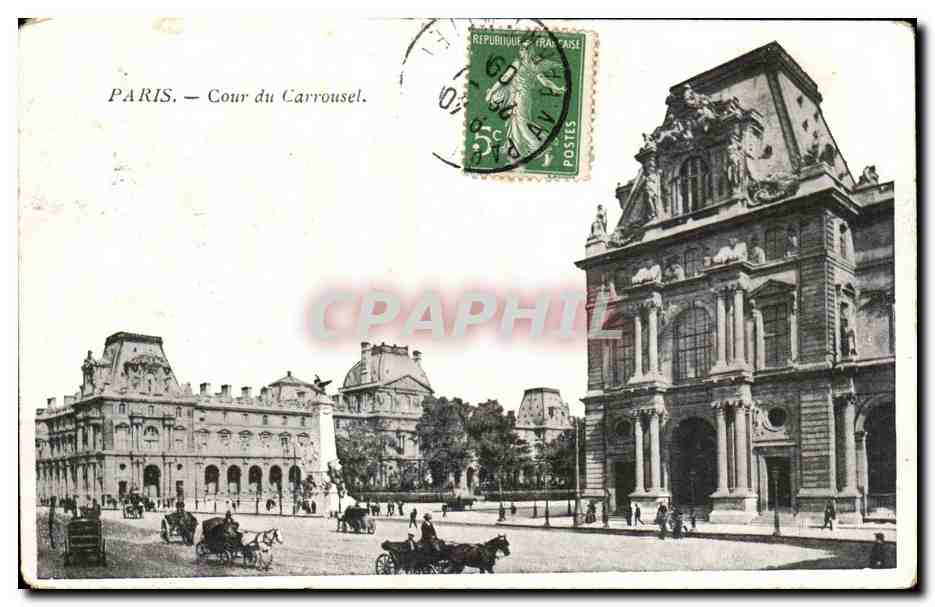 Paris CPA Cour du Carrousel