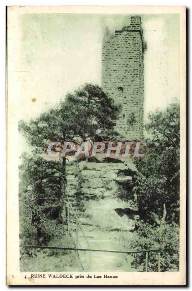 Ruinen von Waldeck nahe Los Hannau — Verleger: Office des Arts Photographiques, Straßburg