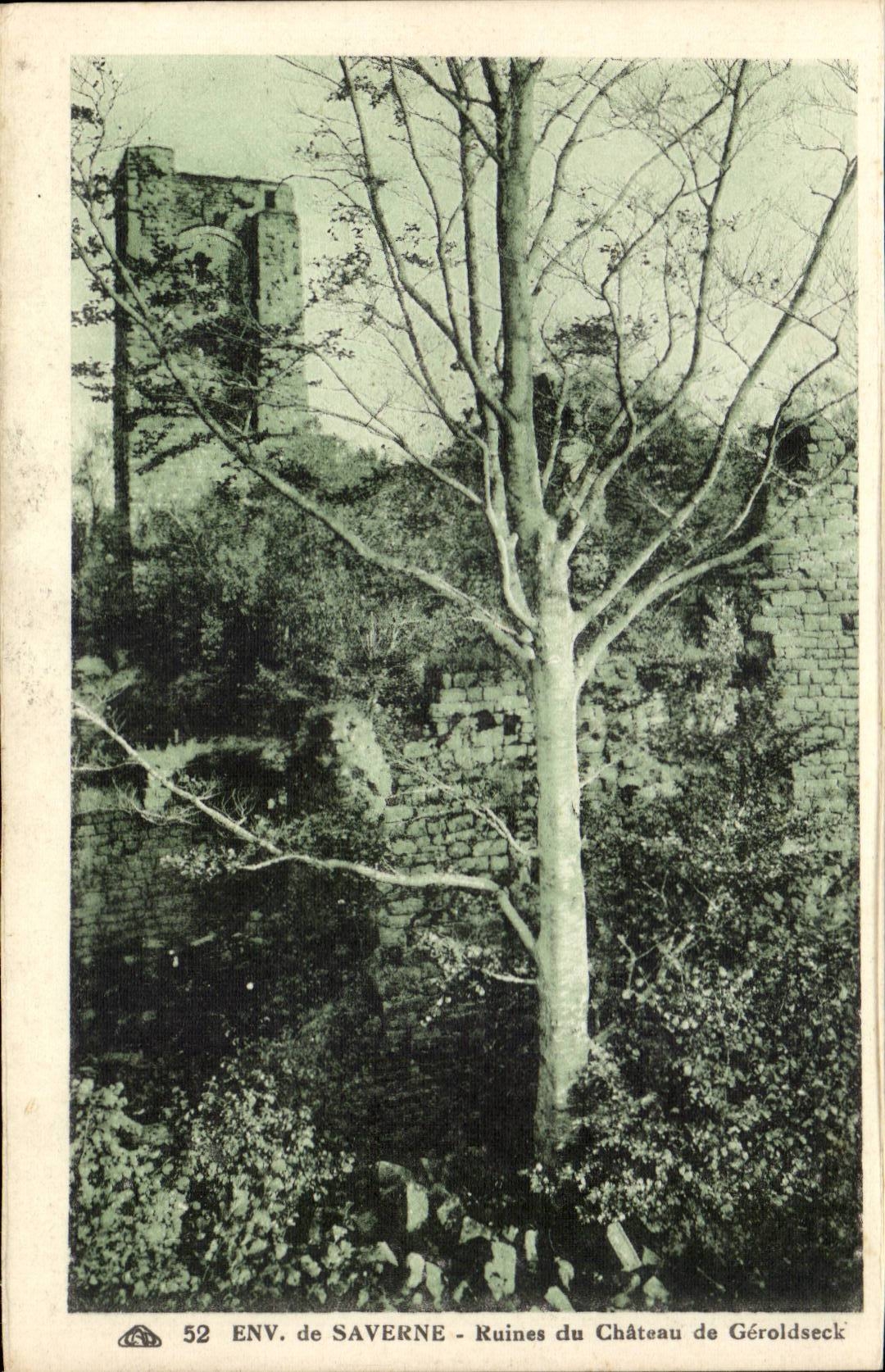 ENV. of SAVERNE - Ruins of the Château de Géroldeck