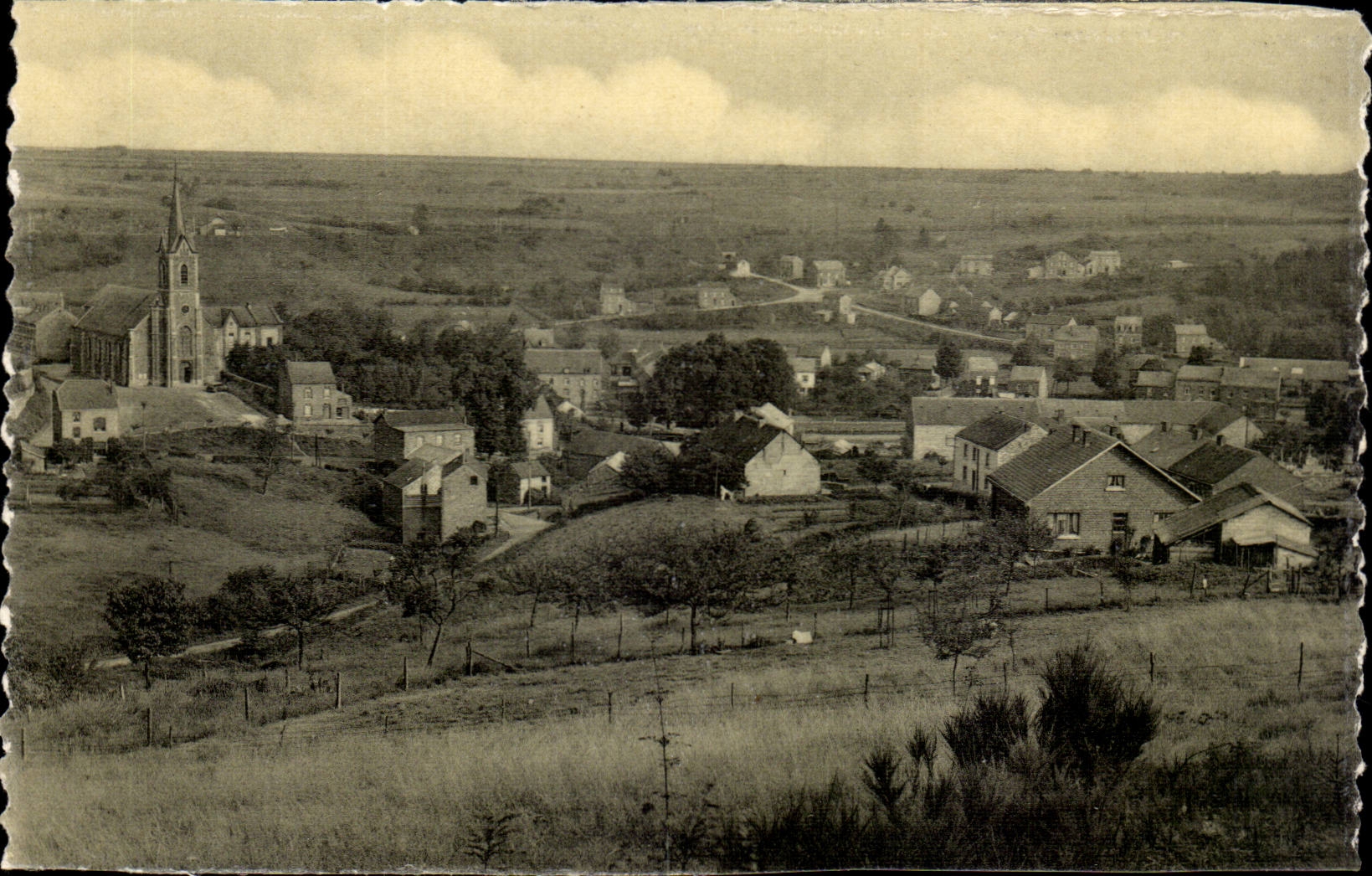 luxembourg Vallee de la Wamme Panorama direction Hargimont