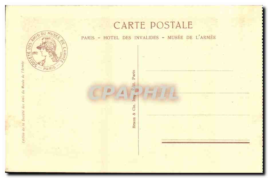 CPA SAlle des drapeaux (militaria) — Rückseite