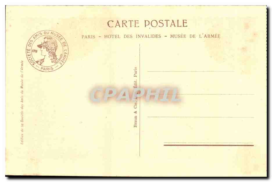 CPA La cour d'honneur Canons pris a l'ennemi 1914 1918 (militaria) — Rückseite