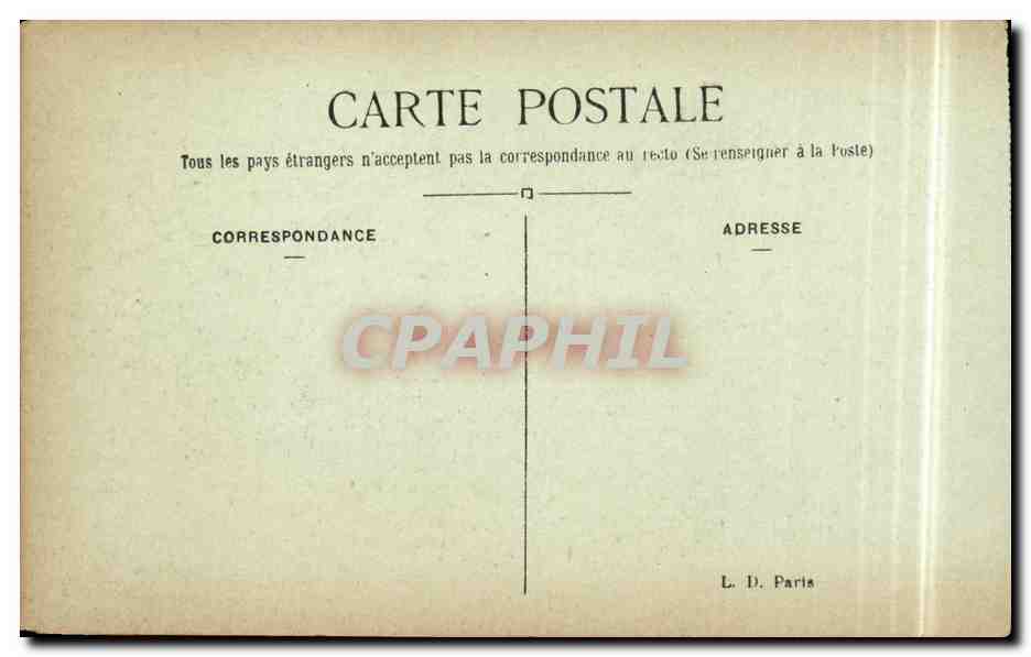 Paris CPA Le Trocadero — Rückseite
