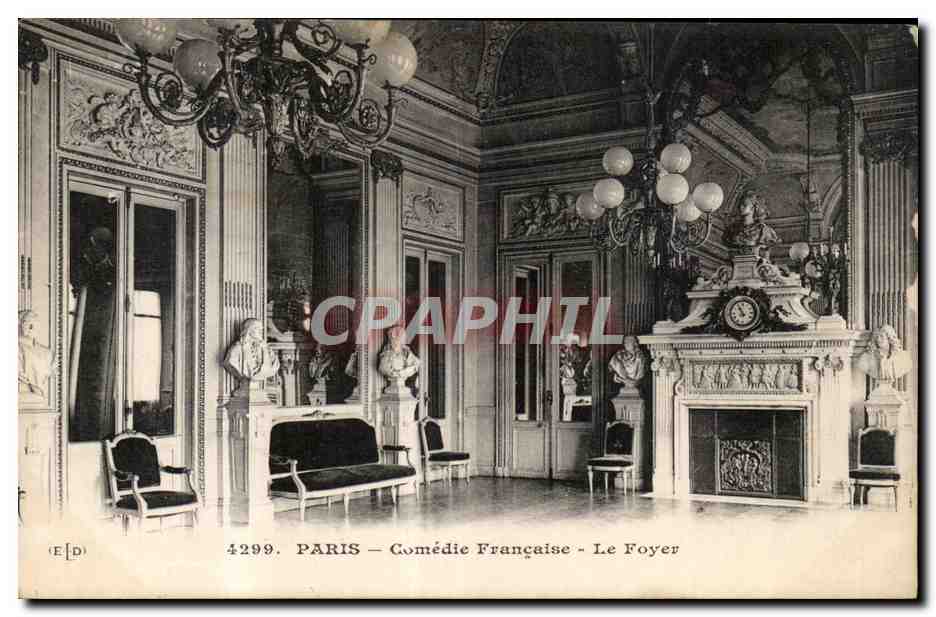 Paris CPA Comedie Francaise Le foyer