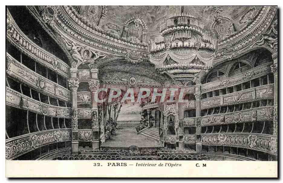 Paris CPA L'opera Garnier Interieur
