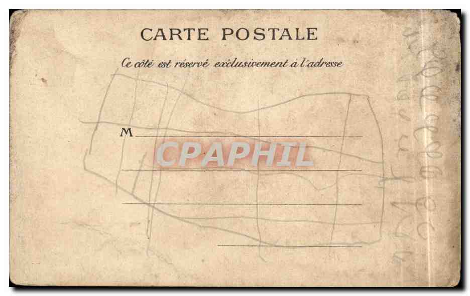 Paris CPA Exposition de 1900 Palais des armees de terre et de mer — Verso