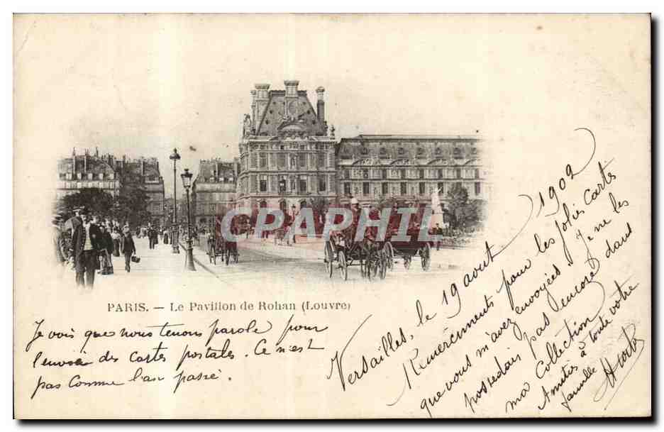 Paris CPA le pavillon de Rohan (Louvre)