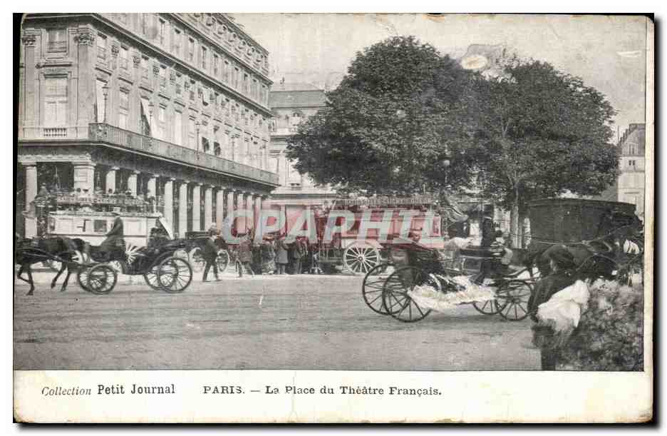 Paris CPA La place du Theatre Francais