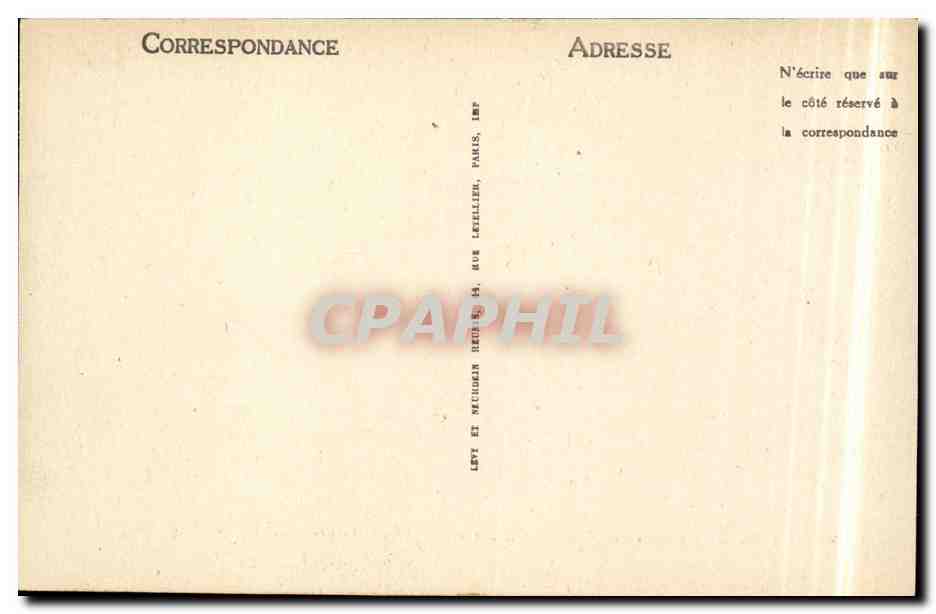Paris CPA La conciergerie Un chapiteau de la salle des gardes (13eme) — Rückseite