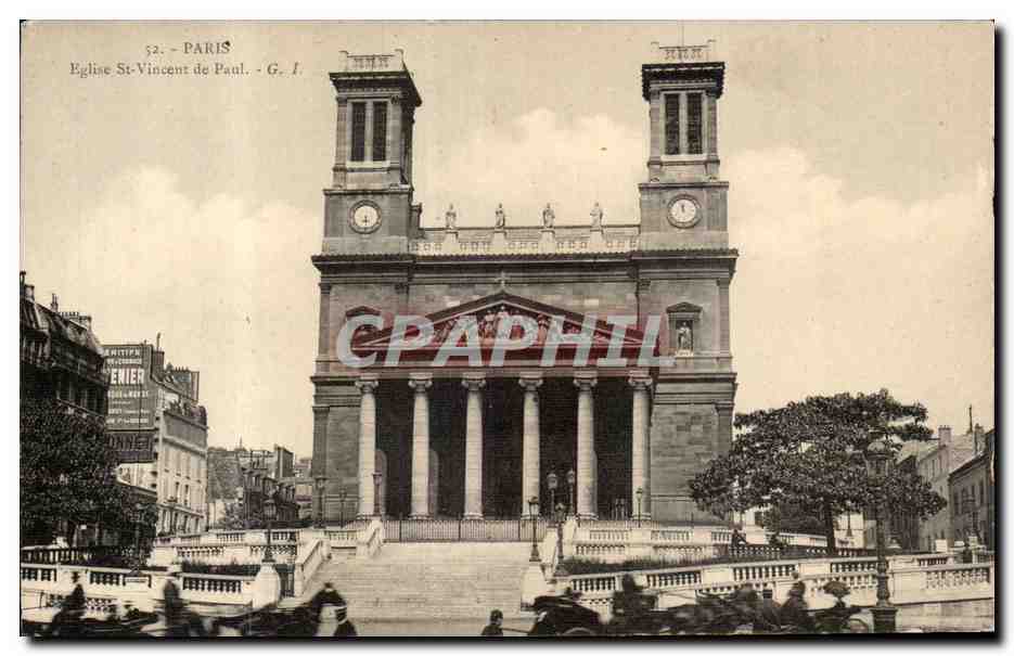 Paris CPA Eglise Saint Vincent de Paul