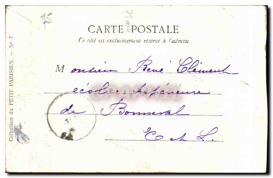 Paris CPA Notre Dame — Verso