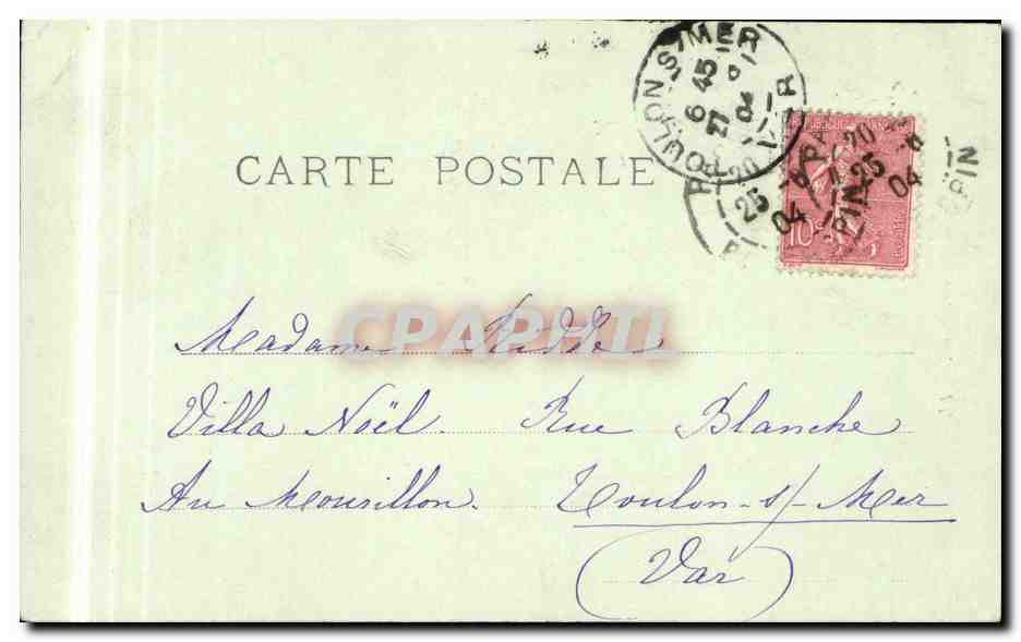 Paris CPA Notre Dame — Rückseite