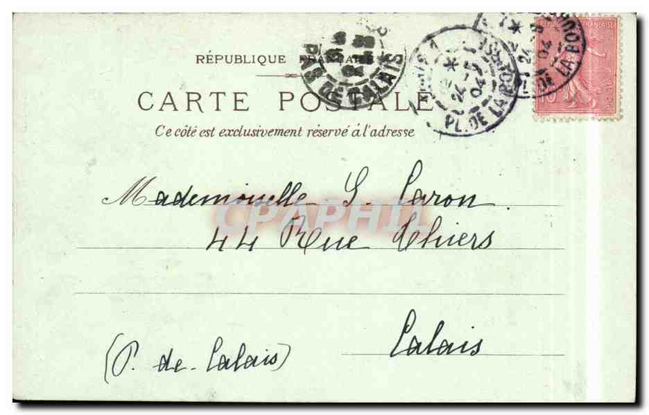 Paris CPA Notre Dame La pointe de la Cite — Rückseite